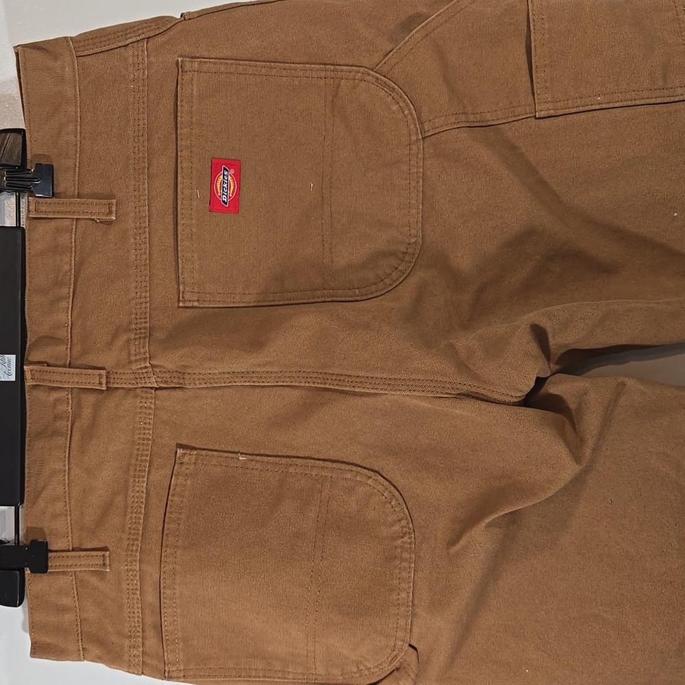 Dickies Men's Heavyweight Cotton Brown Carpenter Pants 36 x 30 - Picture 2 of 10